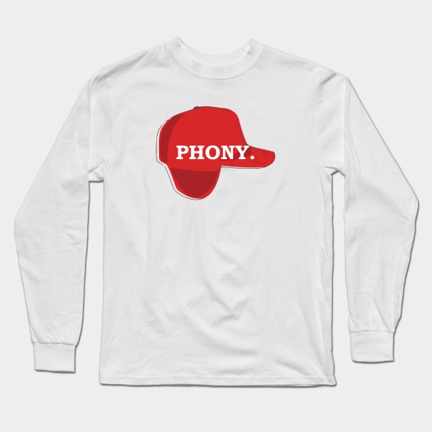 Catcher in the Rye Shirt – Holden Caufield, Phony Long Sleeve T-Shirt by fandemonium